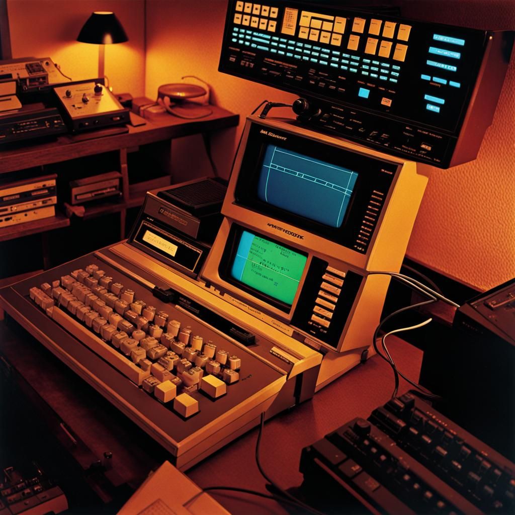 Retro Radio Shack TRS-80 Computer Art