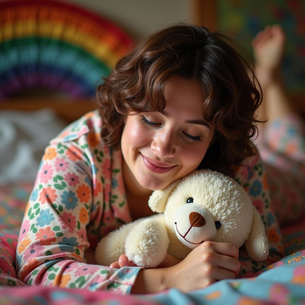 Woman Resting Comfortably: A Professional Portrait