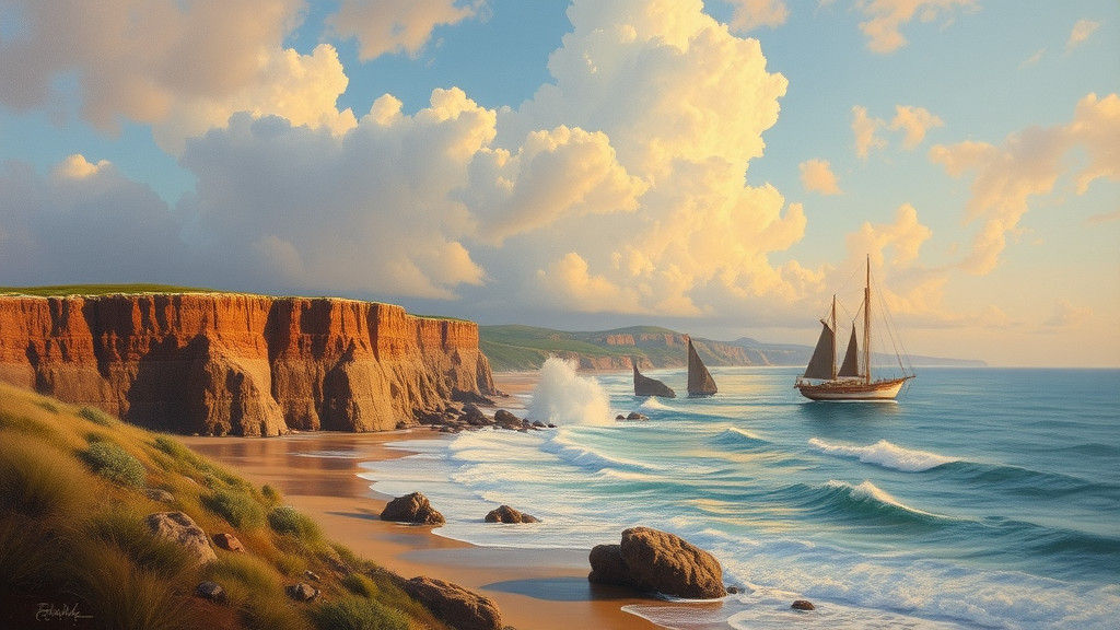 Fantastical Oil Painting Landscape