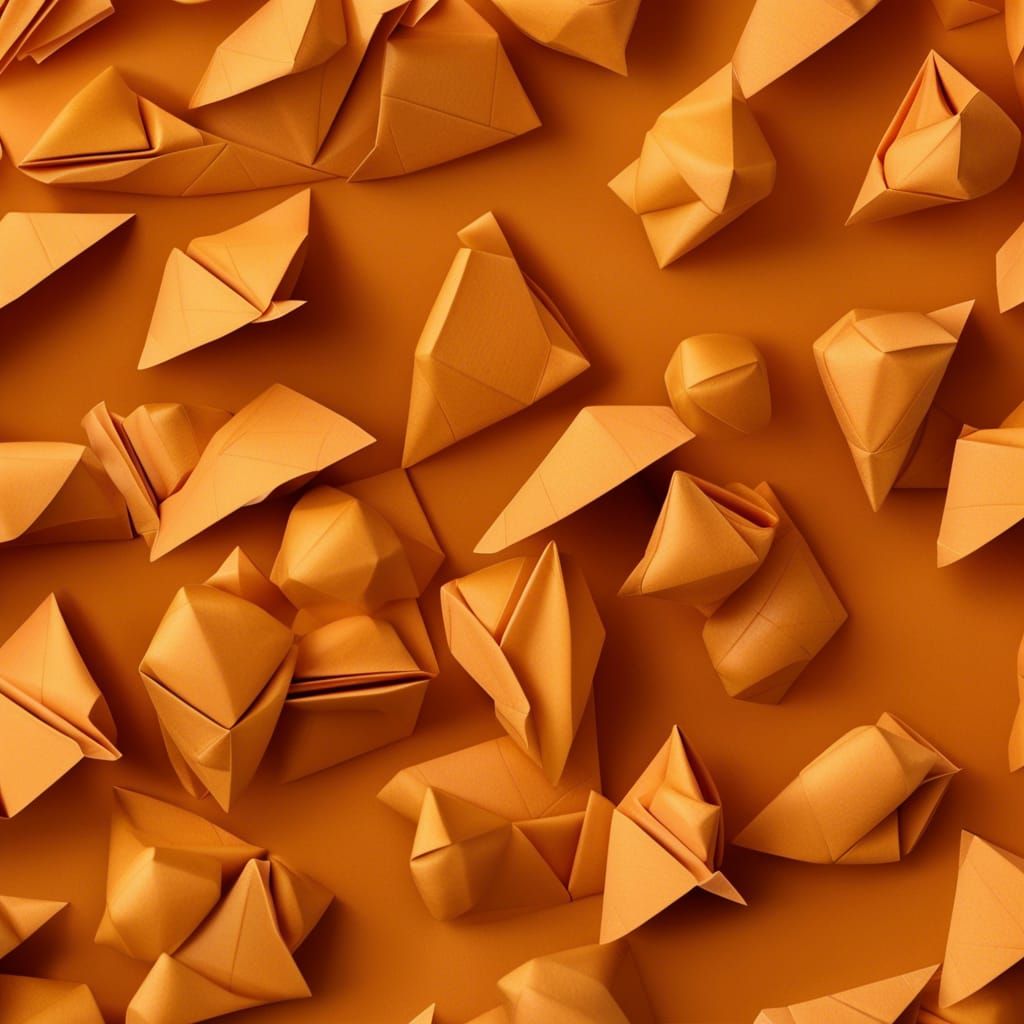 Origami Peanut Butter Papercraft Sculpture