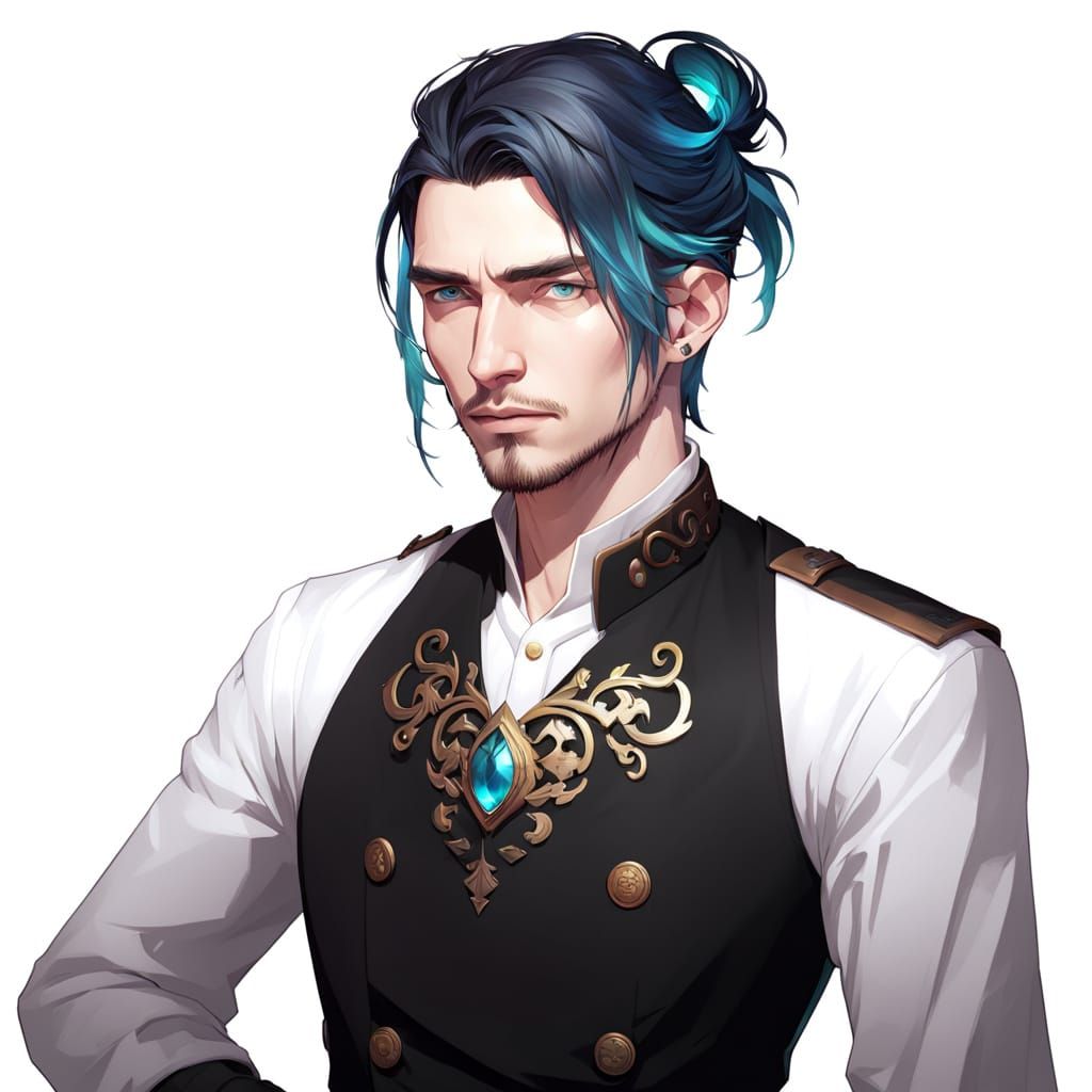 Young Man Portrait in Dynamic Lighting