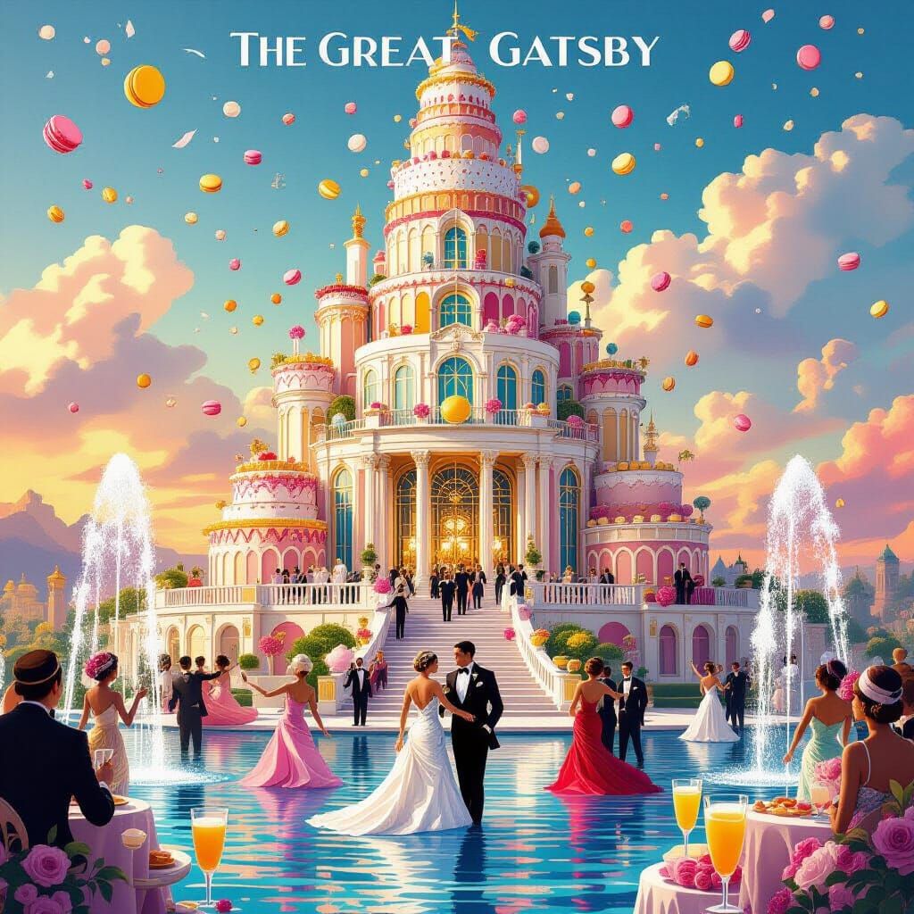 Gatsby's Mansion as Layered Cakes Movie Poster