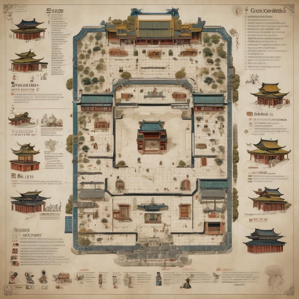 Gyeongbokgung Palace Infographic: Seoul Architecture in Cine...