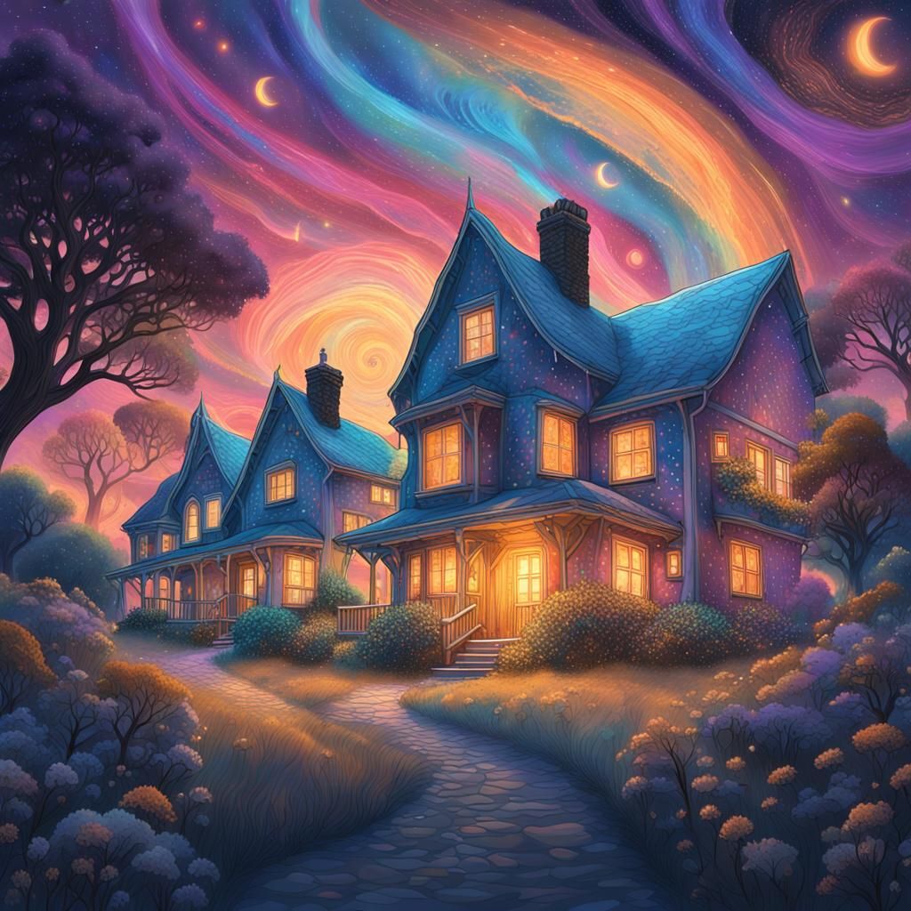 Cosmic Gothic Cottages in Martha's Vineyard