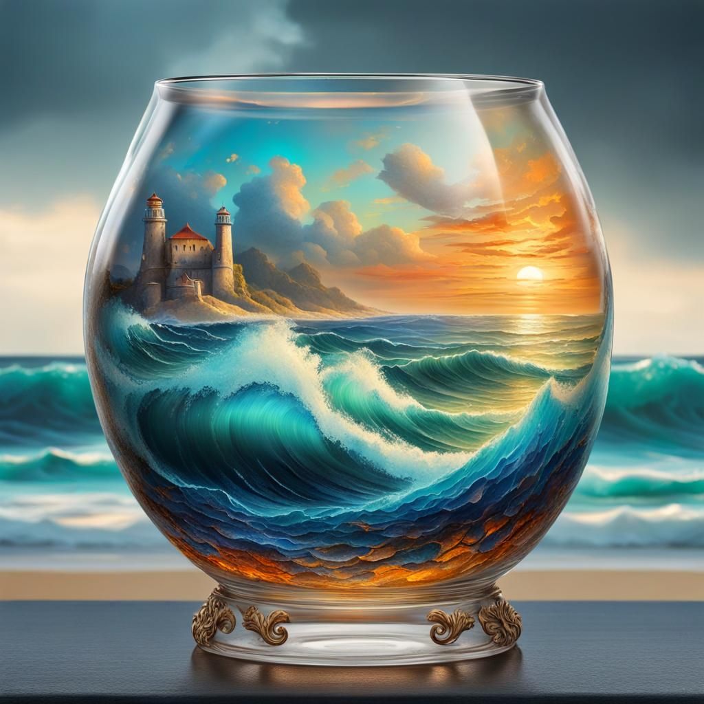 Life began inside a glass of water