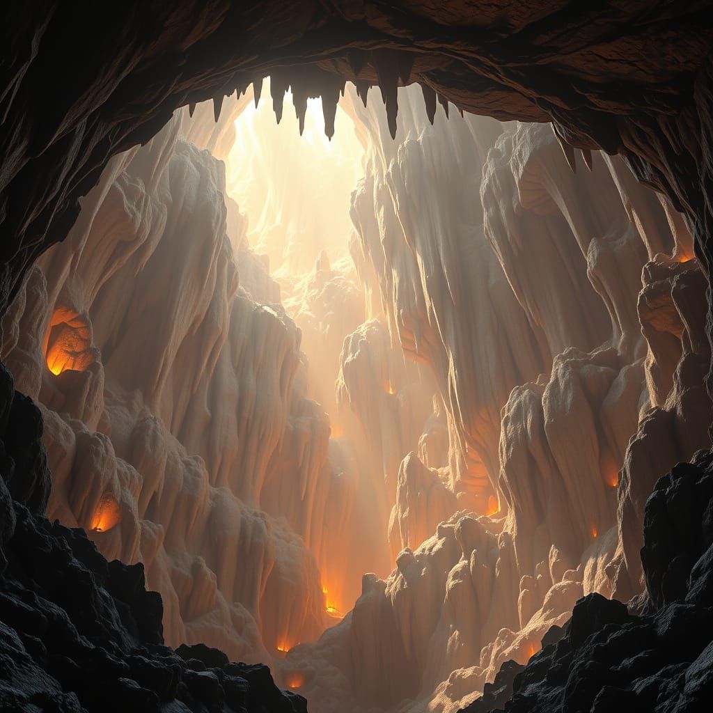 Stunning Crystal Cave in Unreal Engine 5 Style