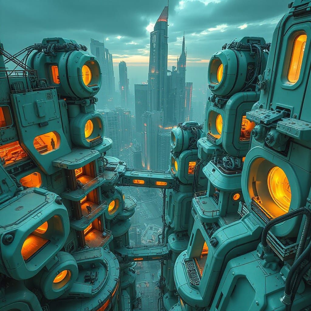 futuristic city