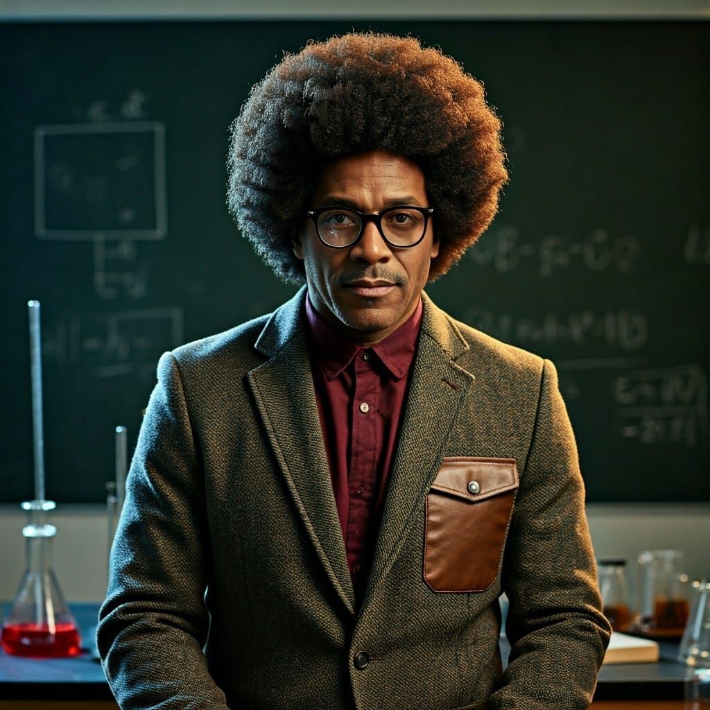 Distinguished Black Professor in Science Lab