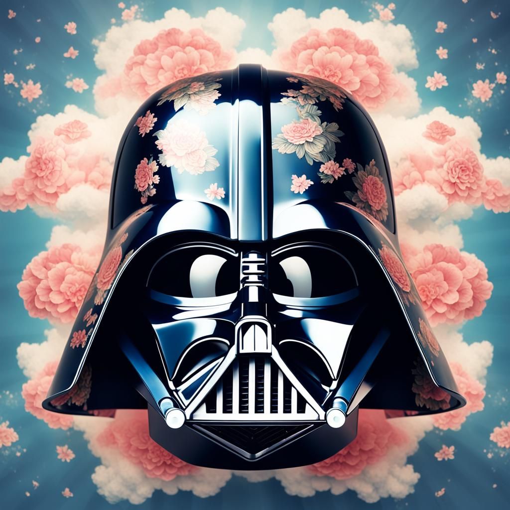A Chinoiserie Darth Vader helmet