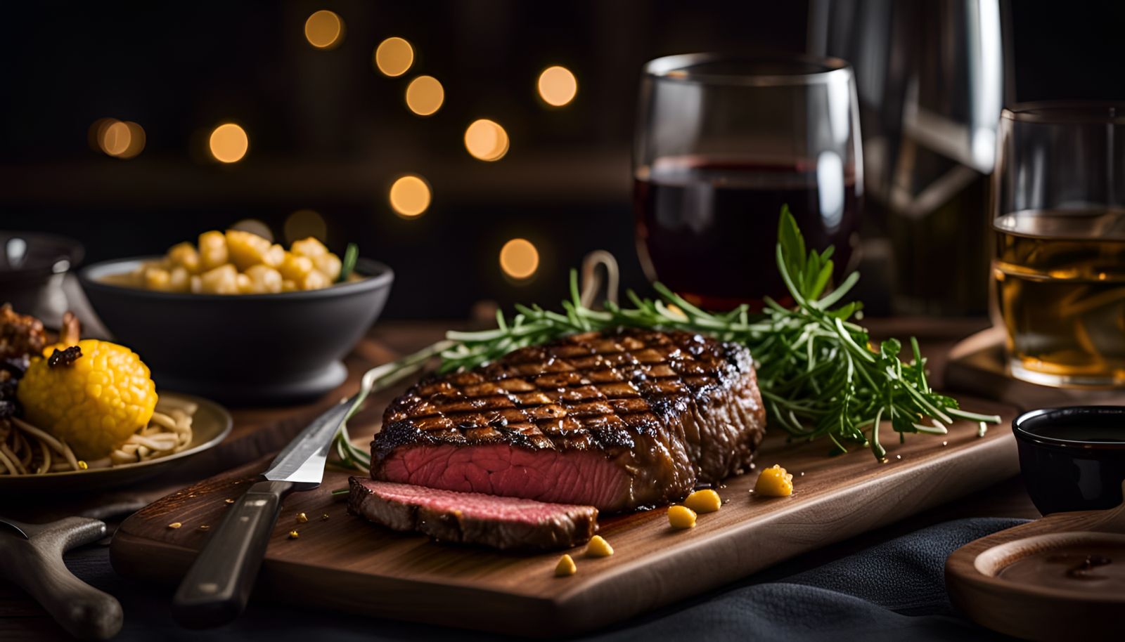 Delicious Steak Styled as Professional Food Photography