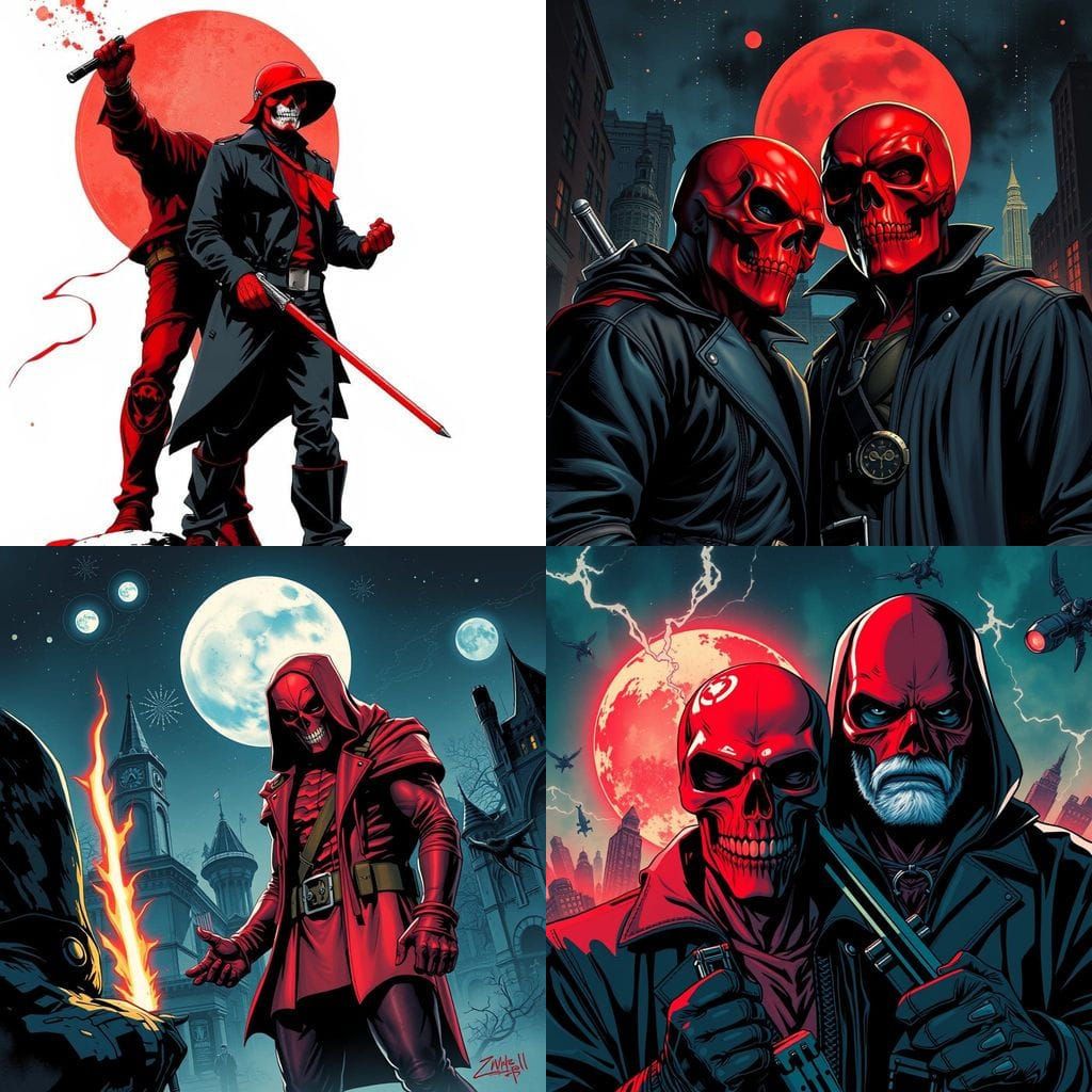 Red Skull Celebrates New Year in Comic Book Style
