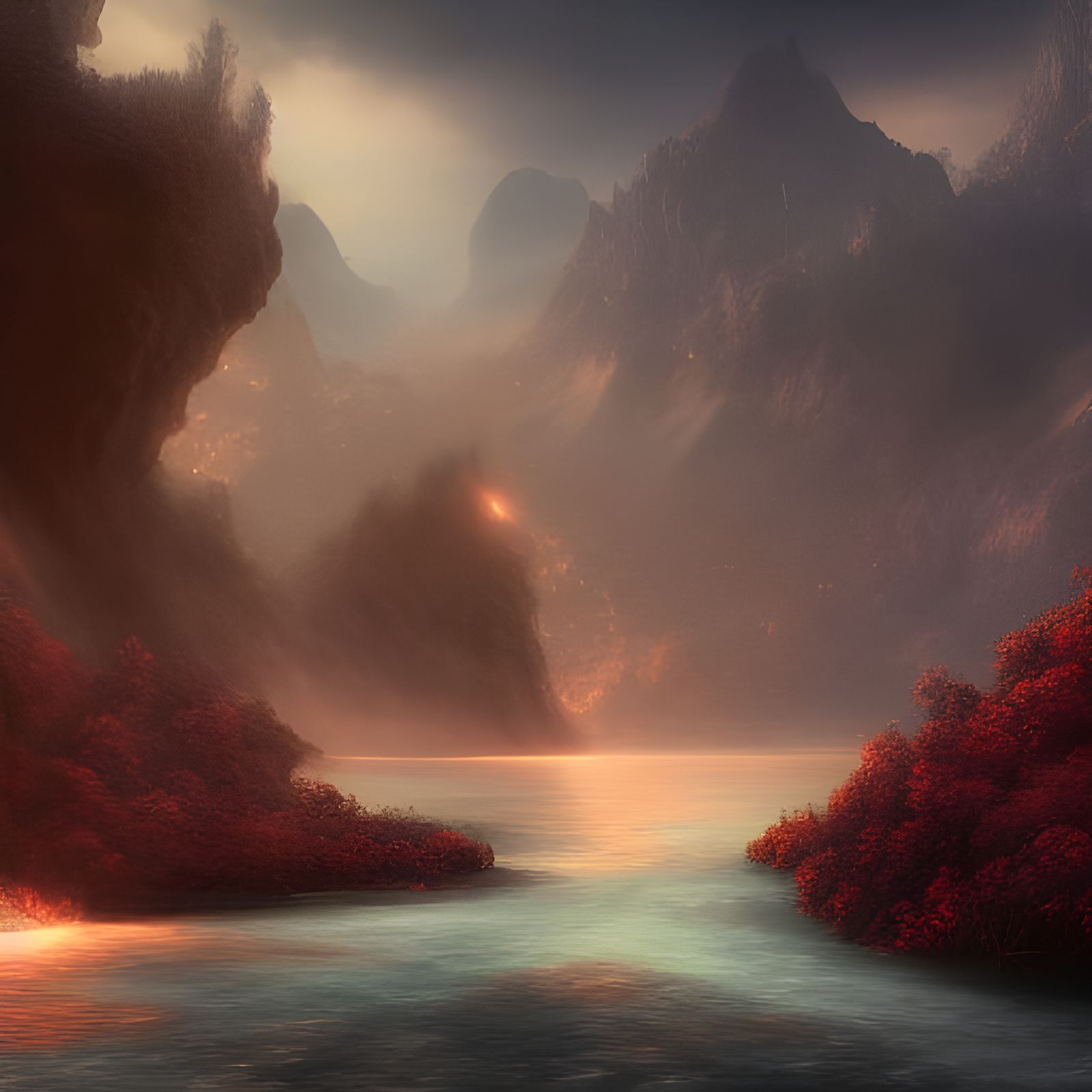 Tears in Heaven: Detailed Matte Painting
