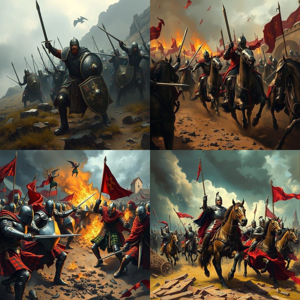 Bannockburn: Dramatic Medieval Battle Scene