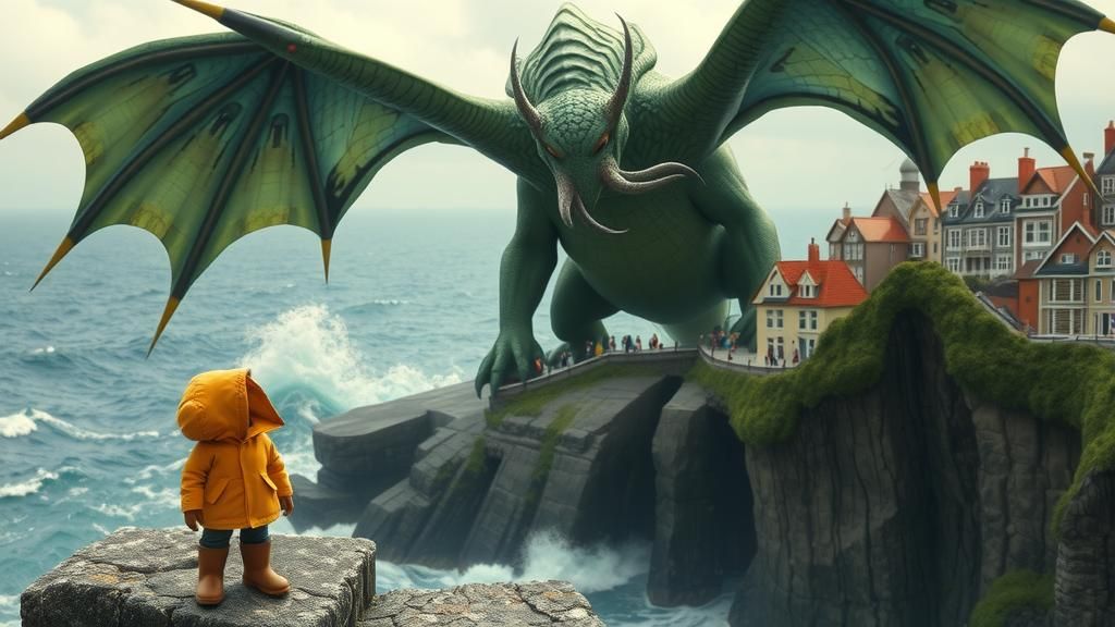 Cthulhu's Rise: A Whimsical Lovecraftian Vision