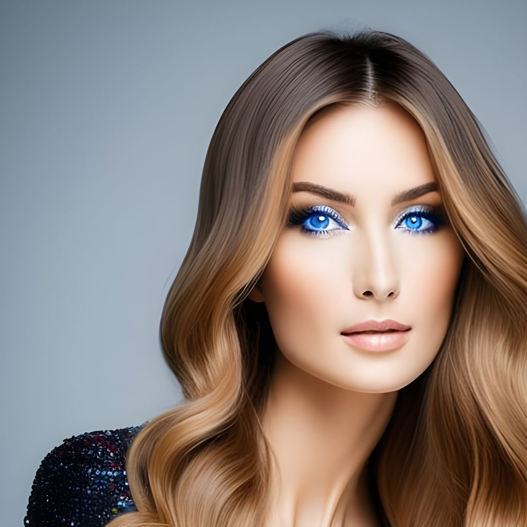 Tall Russian Woman in Bikini: Head and Shoulders Portrait