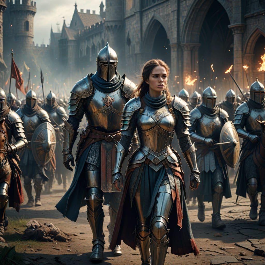 Medieval Army in Epic Digital Painting