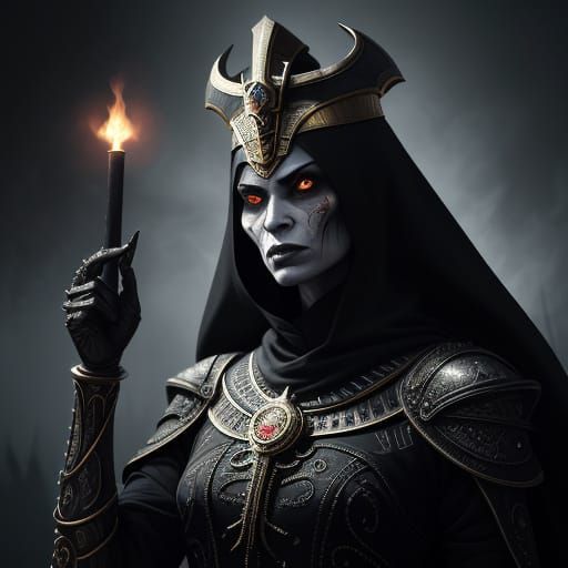 Mortal Kombat Goddess in Ancient Egyptian Splendor