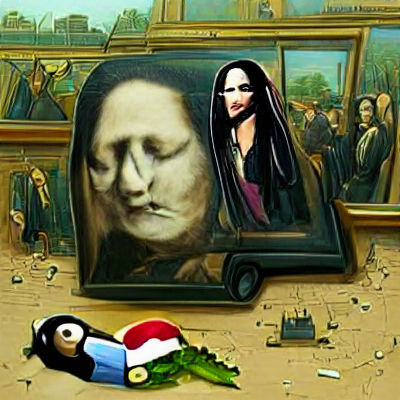 Deconstructed Mona Lisa: A Digital Masterpiece