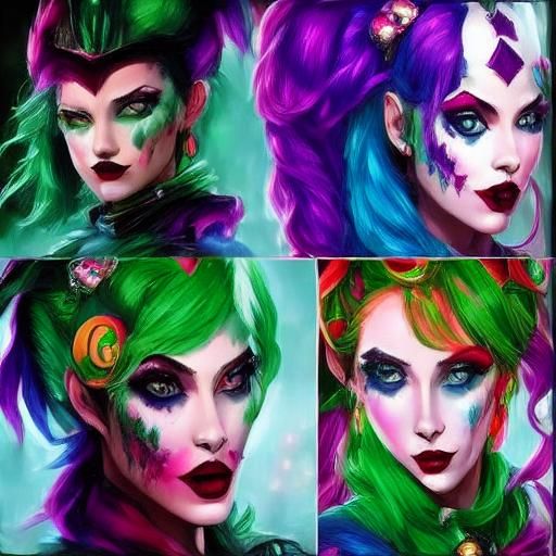 Evil Carnival Punk Jester with Sharp Talons