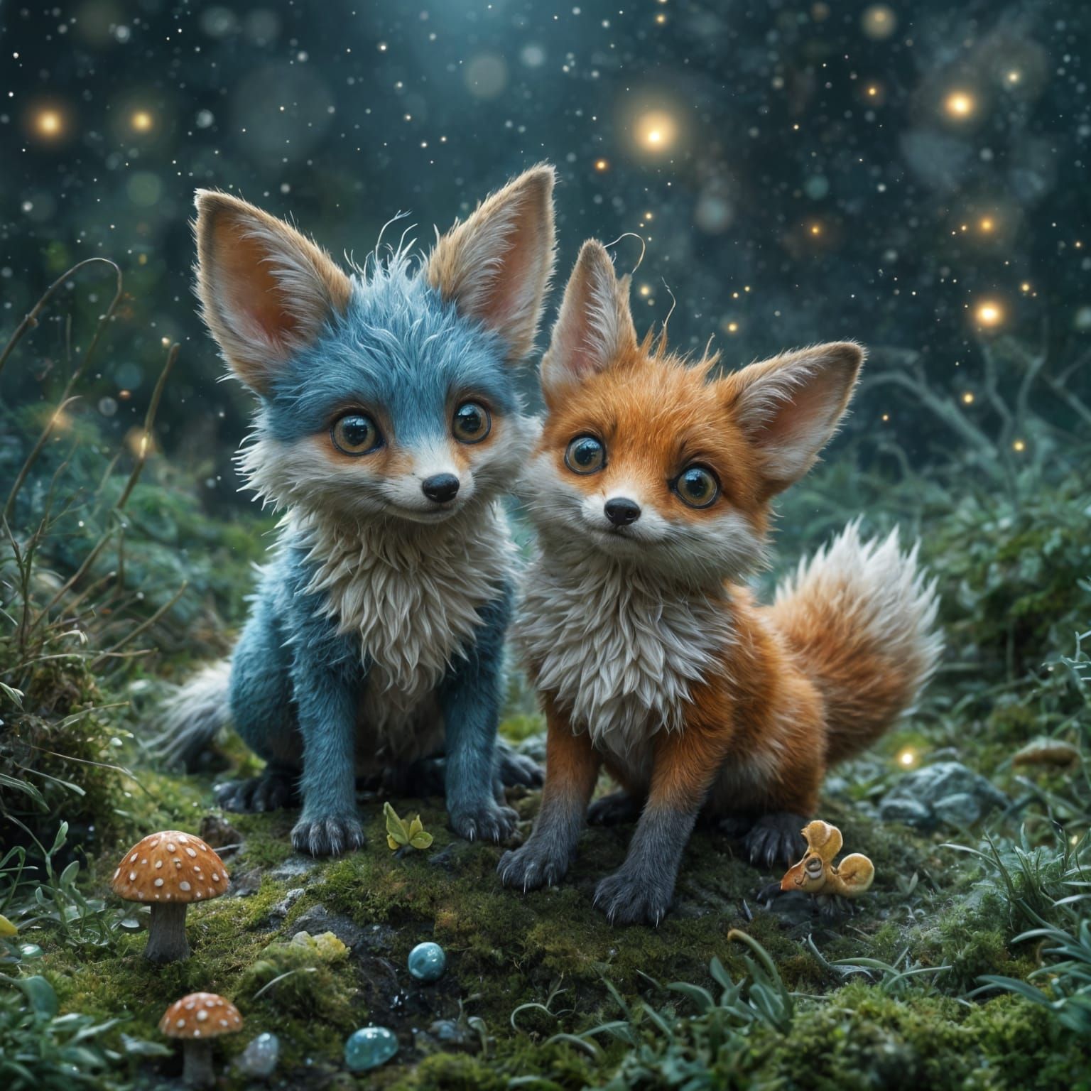 Adorable Murex Fox Creature in Detailed Matte Painting