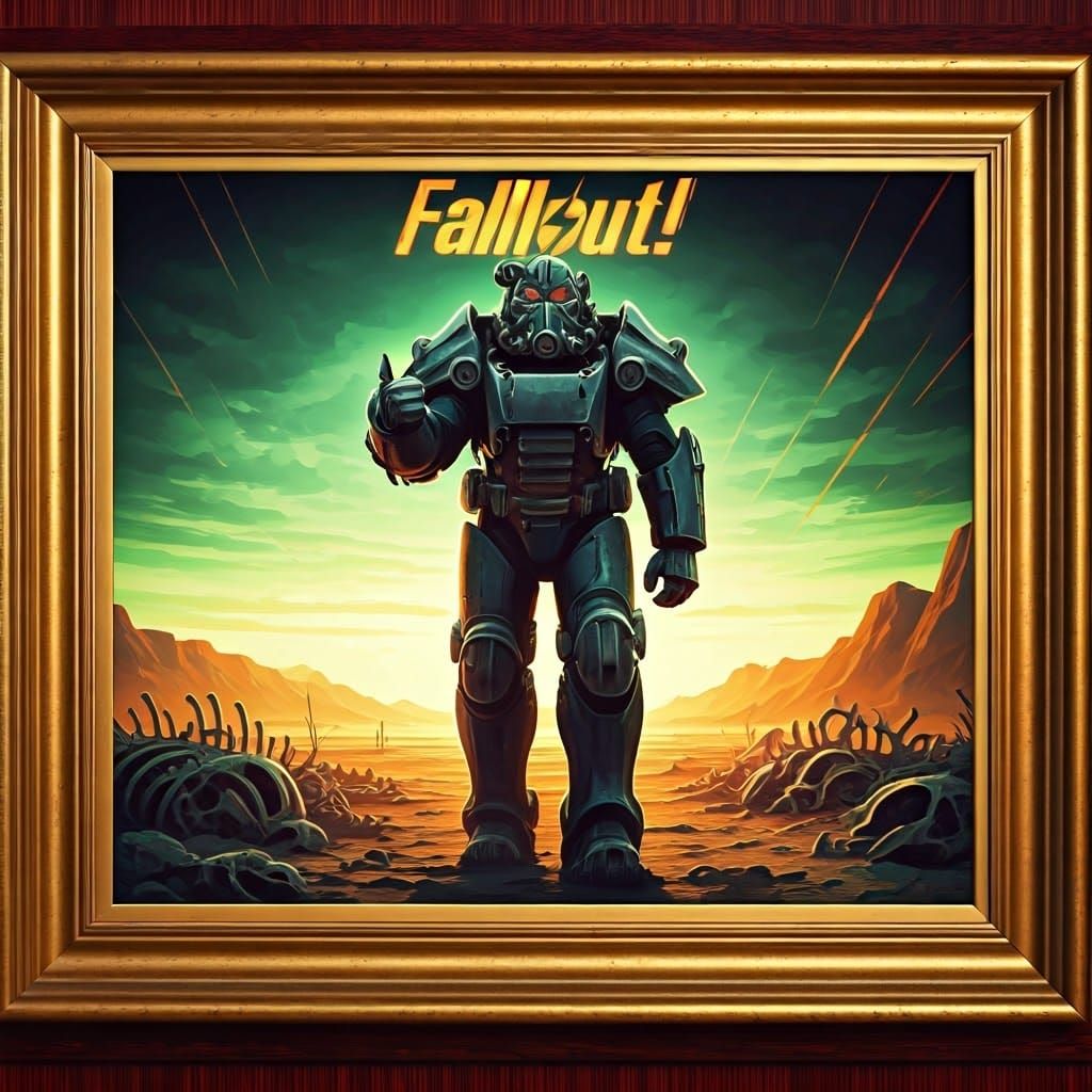 Fallout Hero Strides into the Desert Sunset