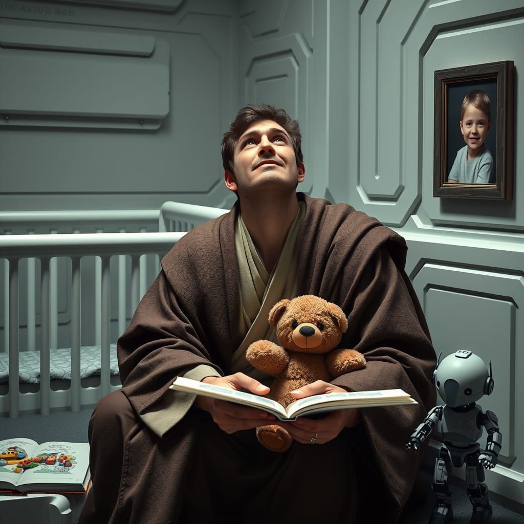 A Jedi's Grief in a Futuristic Nursery