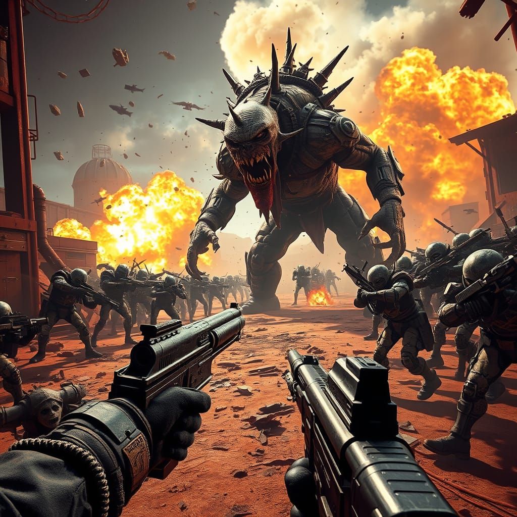 Post-Apocalyptic Wasteland Battle in Unreal Engine 5