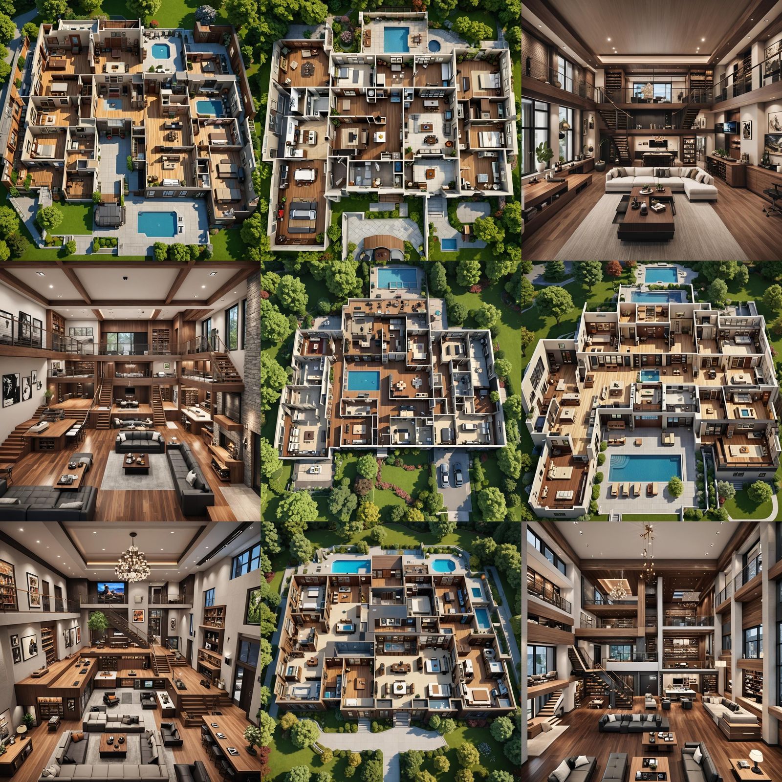 Luxurious Multi-Room House Concept Art