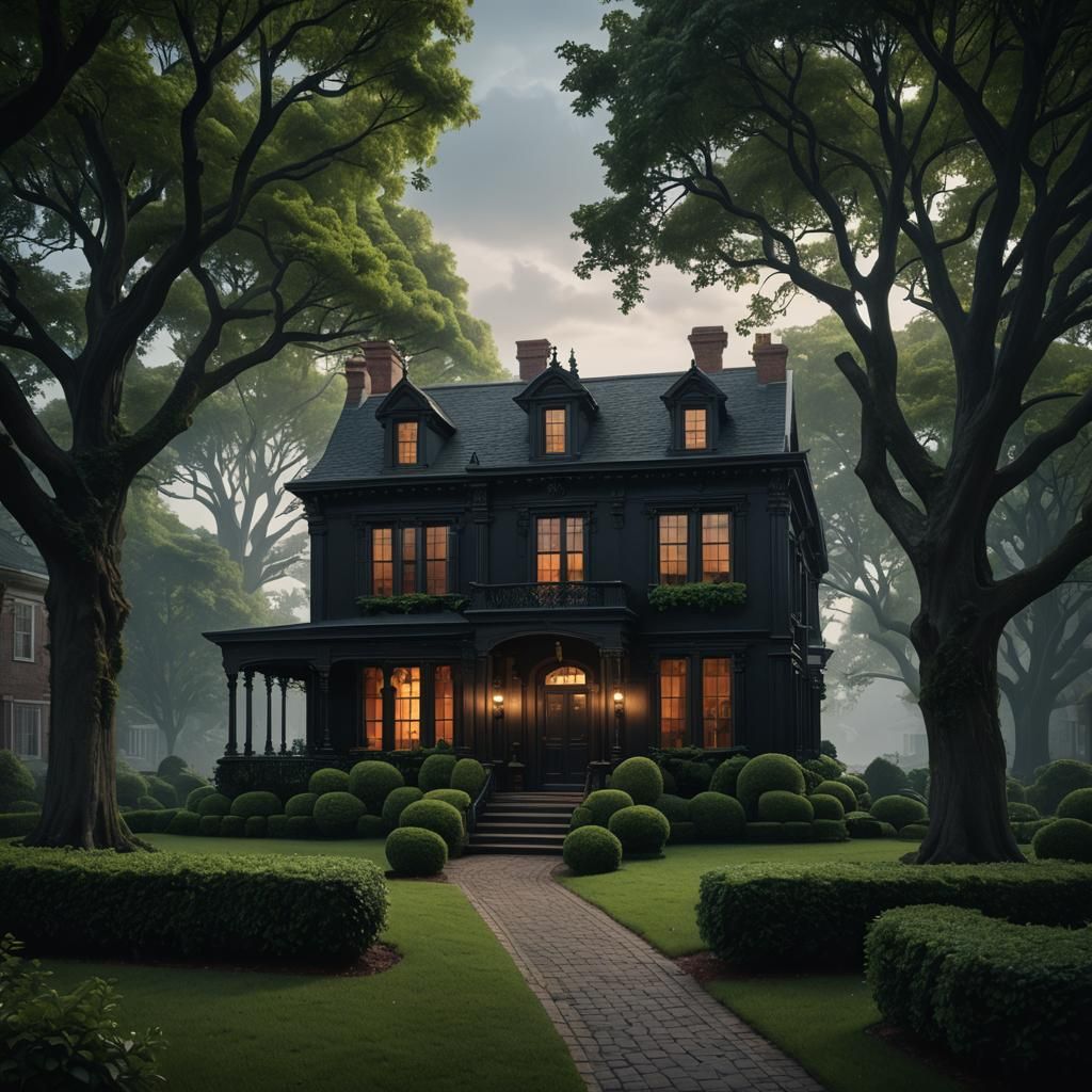 Dark Classical American House in Philadelphia