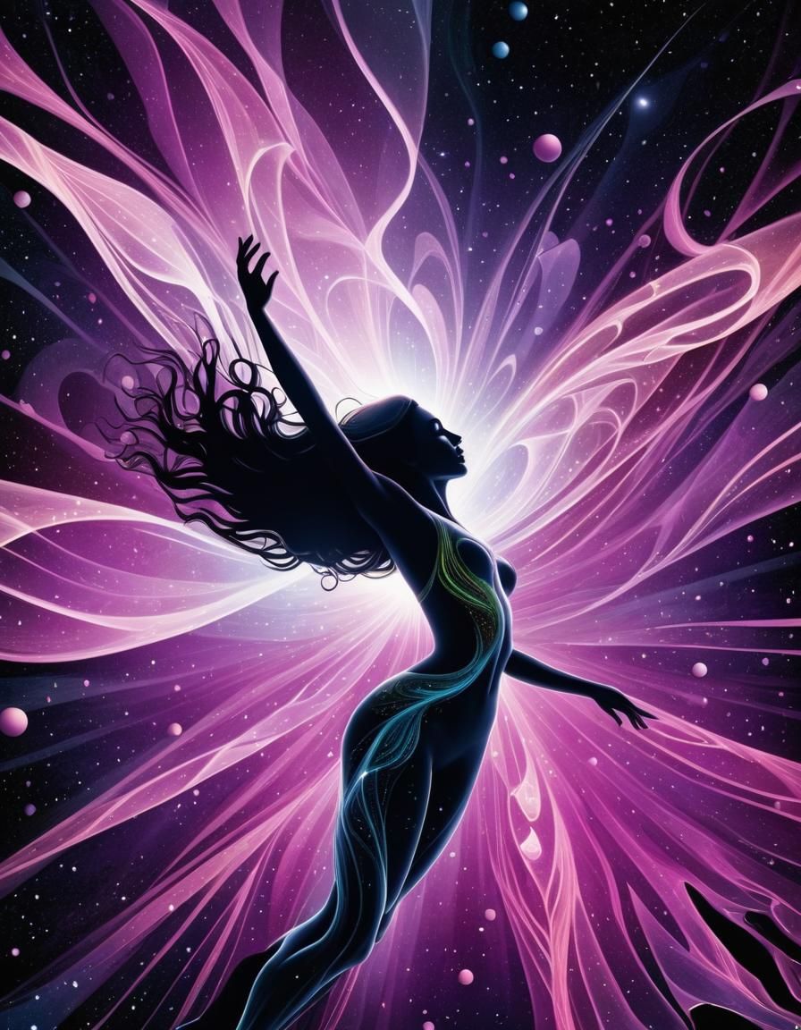 Abstract Million Eyes Dancing in Broken Light