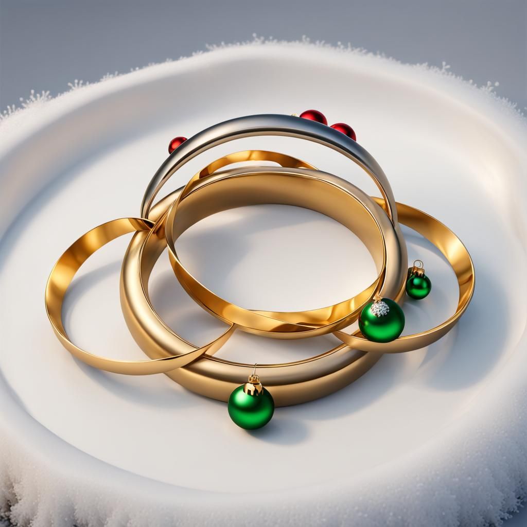 Christmas Themed Five Golden Rings