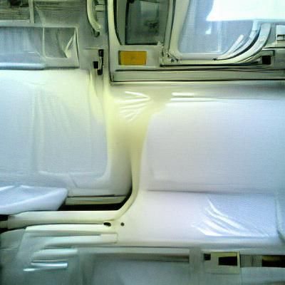 Minimalist White Train Interior