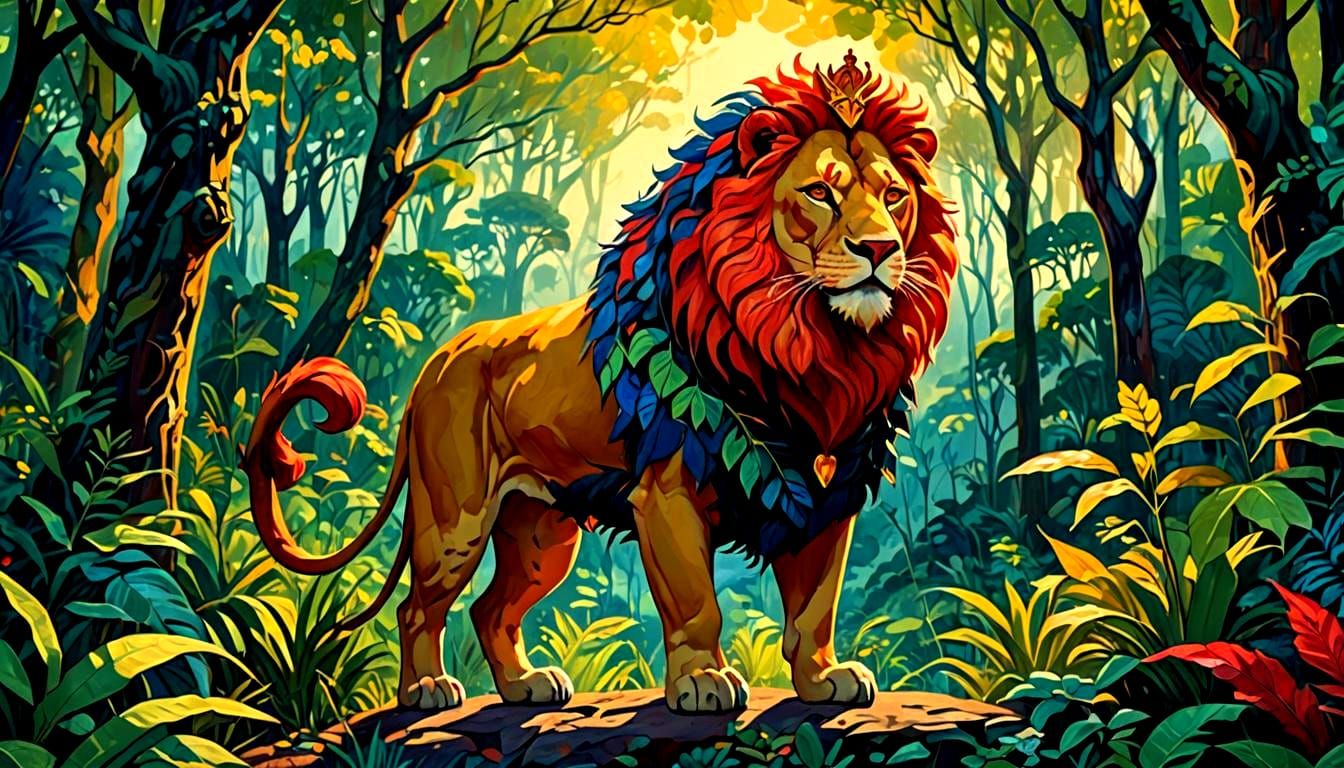 The Red Lion: An AI Interpretation