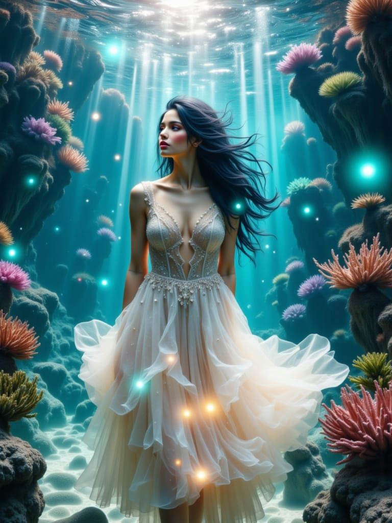 <lora:Faces of beauty:1.0> <lora:Multiple-exposure:1.0>

A mystical woman submerged partially in water, double exposure ...