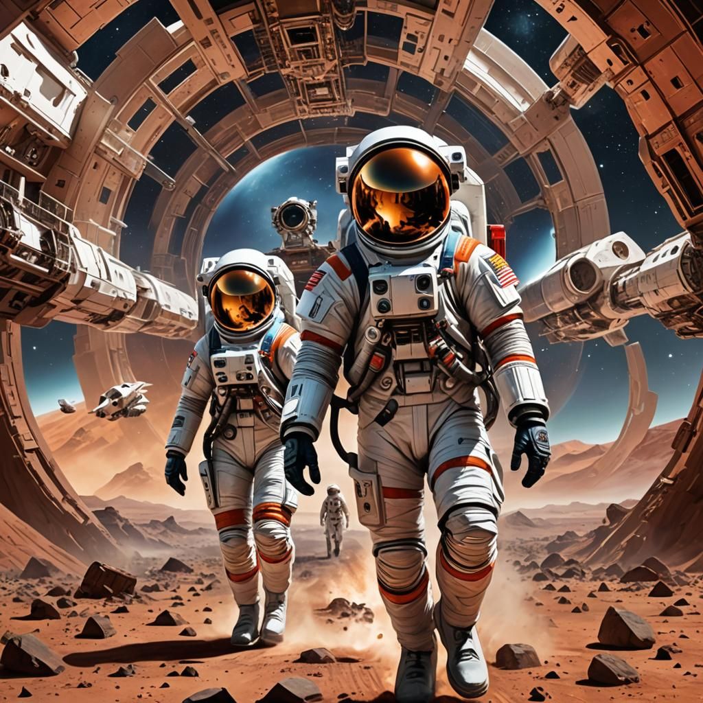 A beautiful masterpiece of a gorgeous beautiful sci fi space...