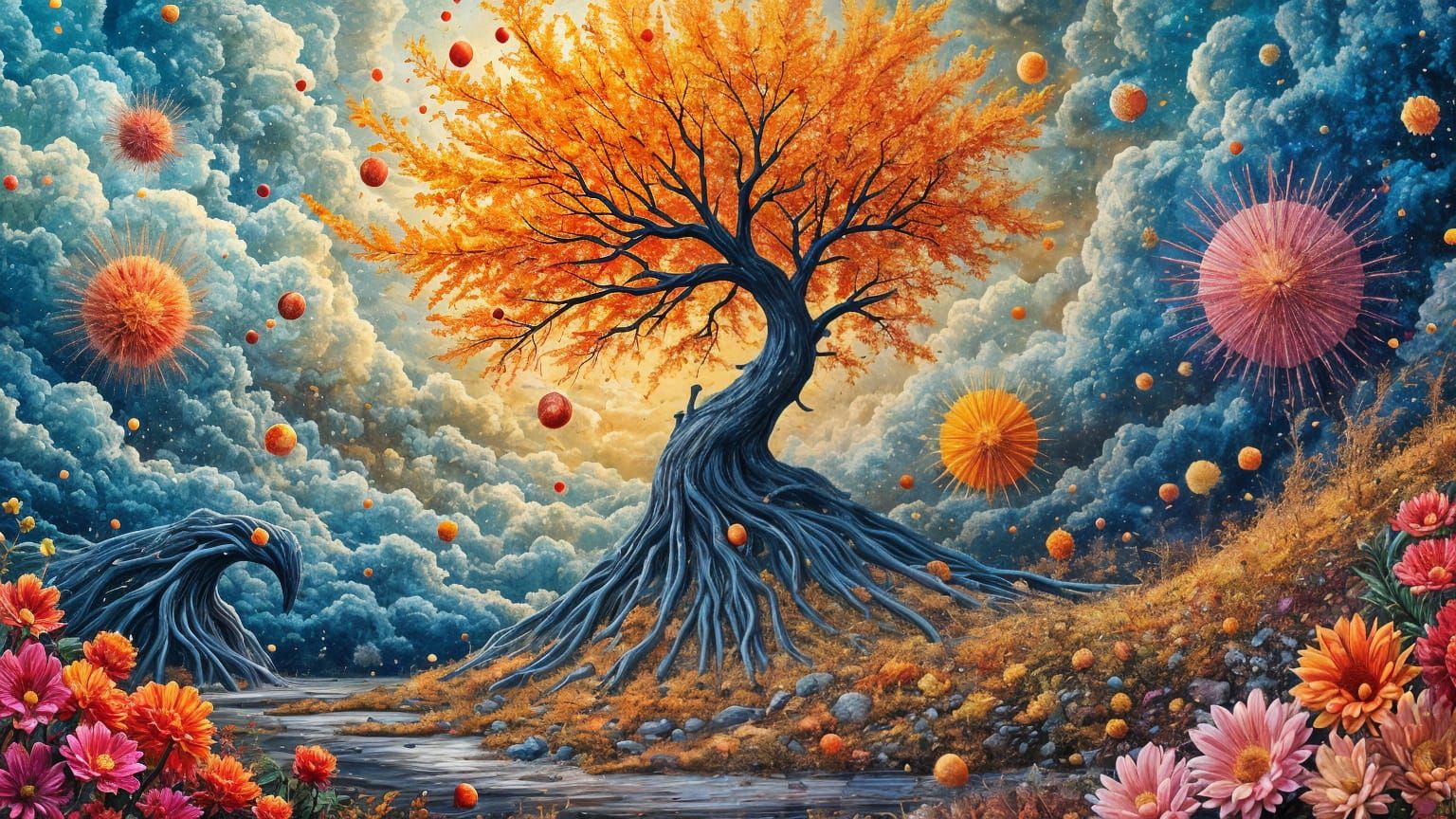 Whimsical Fantasy Realm Unfolds in Vibrant Colors