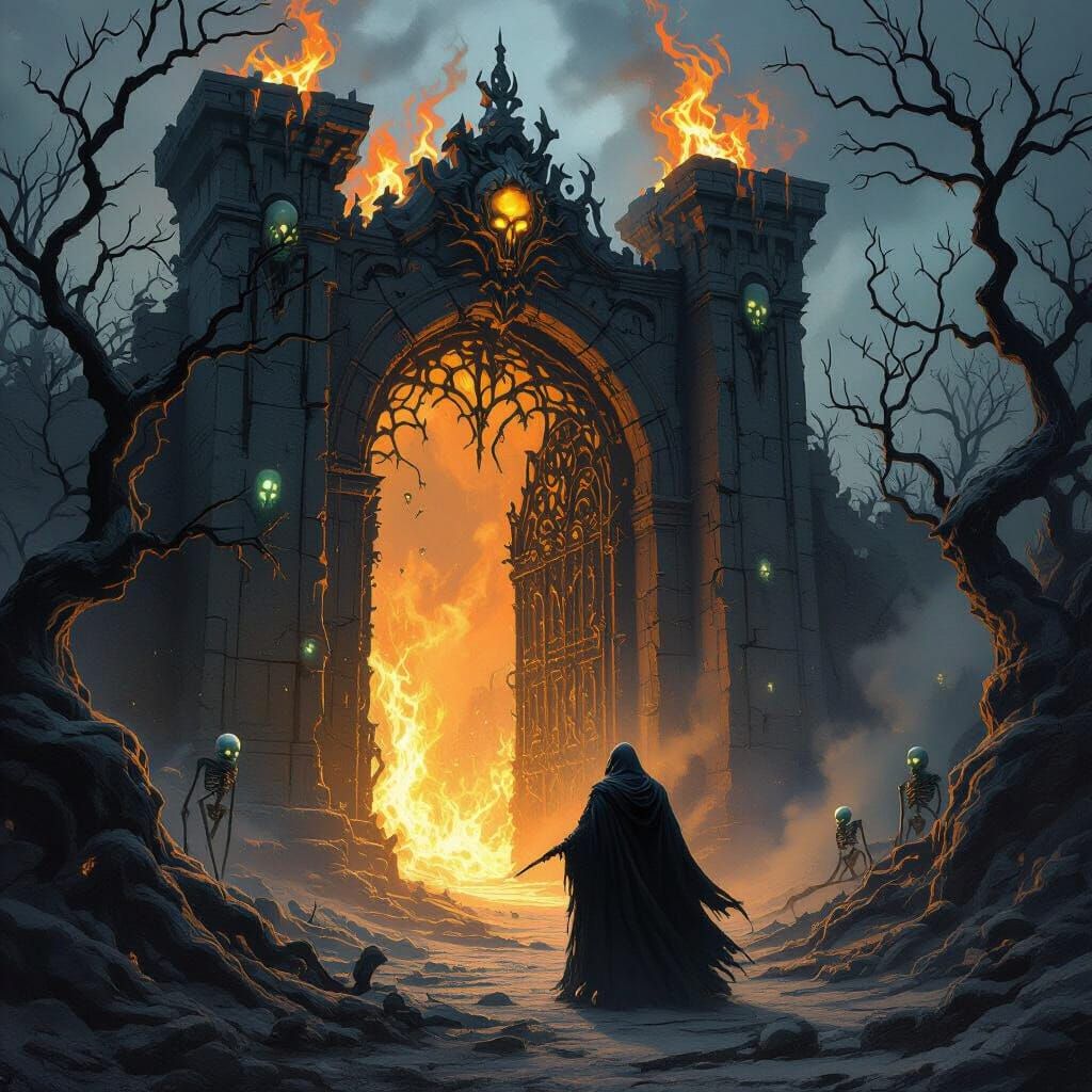 Necromancer at the Gate of the Underworld
