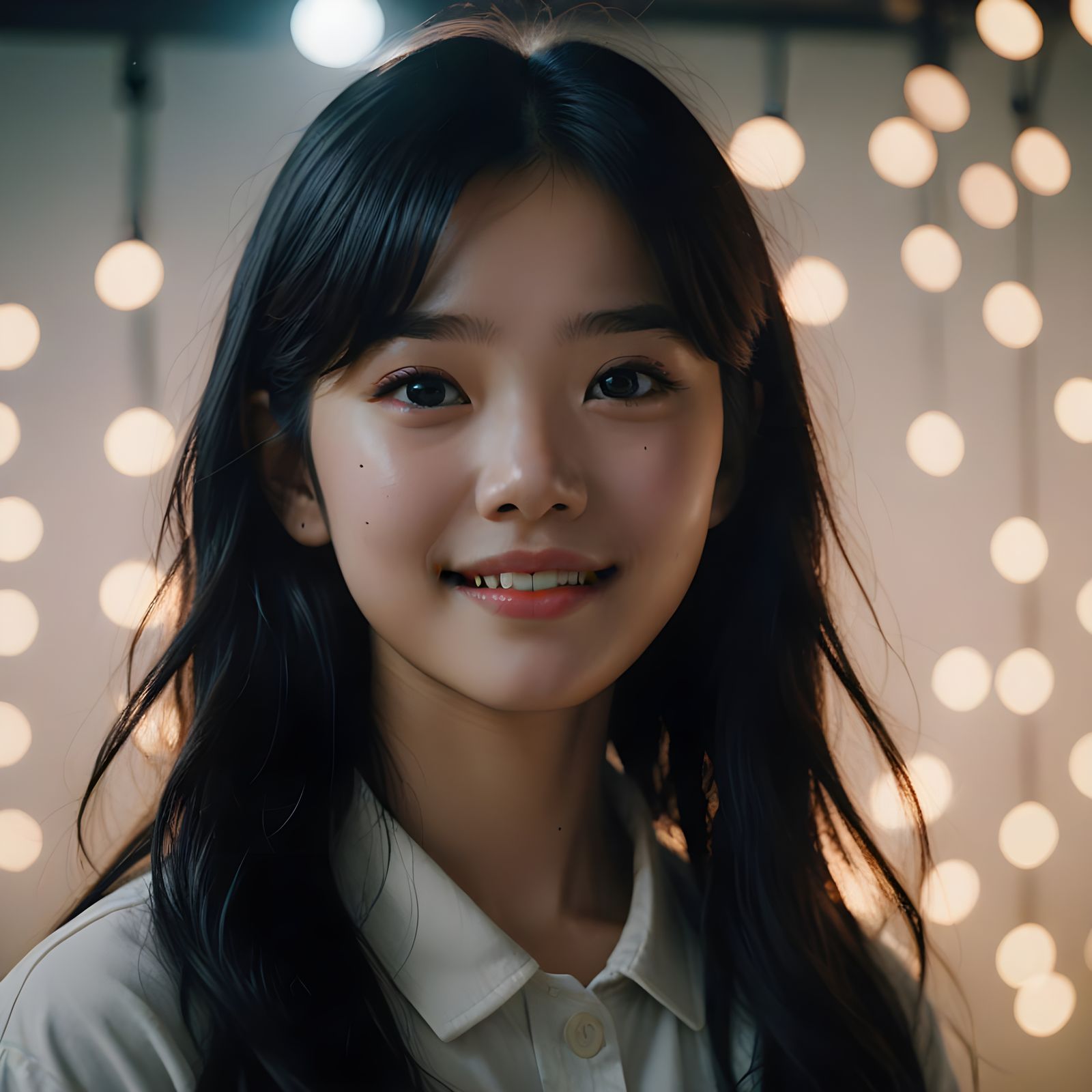 K-Pop Idol Portrait with Dreamy Studio Lighting