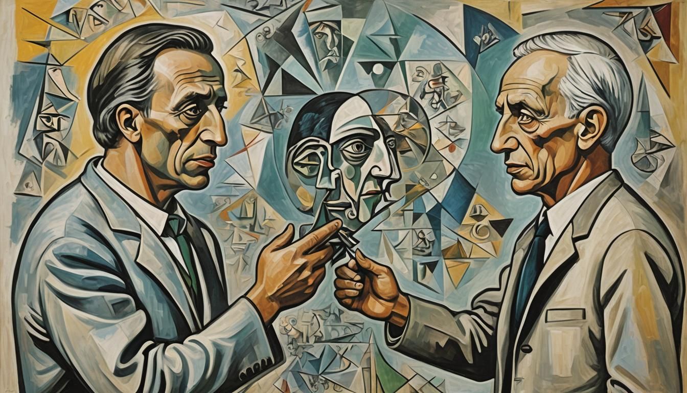 Worlds Collide: Modern Art in Picasso Style