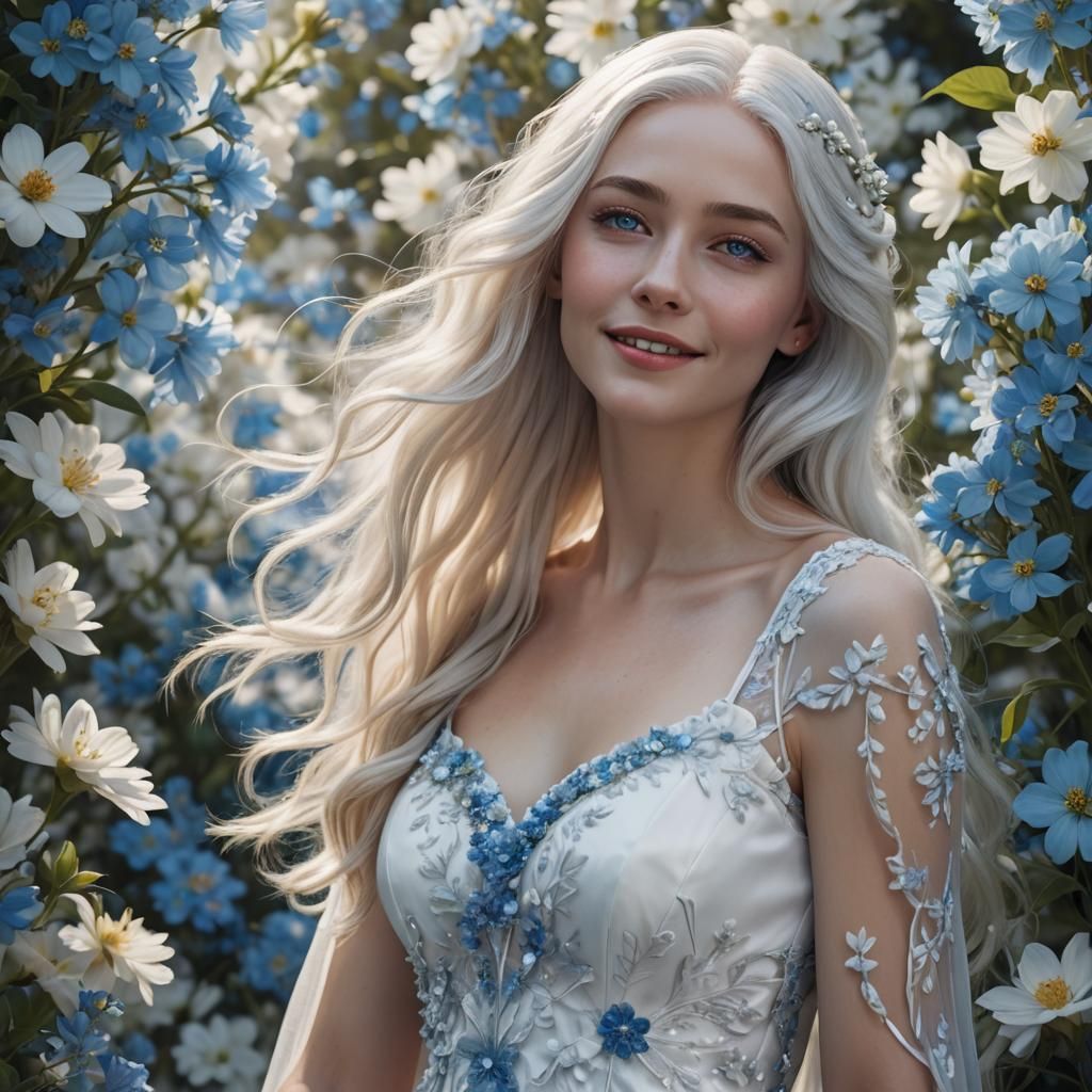 Breathtakingly Beautiful Young Woman in Hyperrealistic Digit...