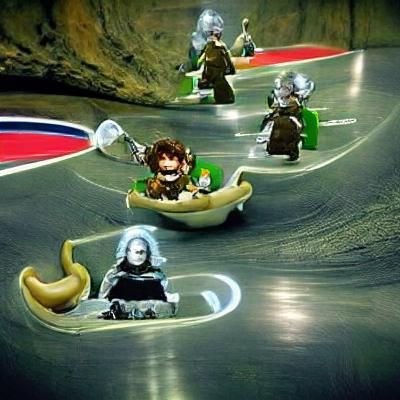 Lord of the Rings Mario Kart Mashup