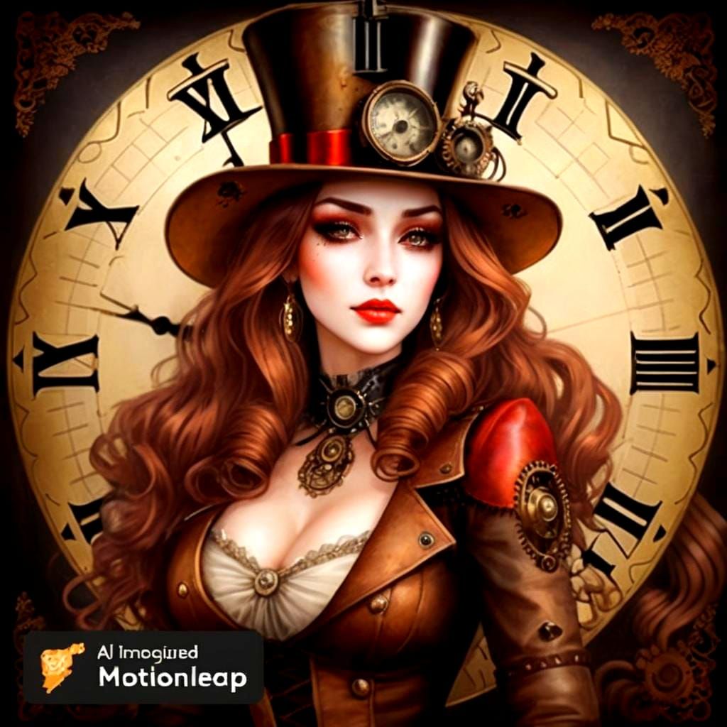 Elaborate Steampunk Hat with Gears and Cogs