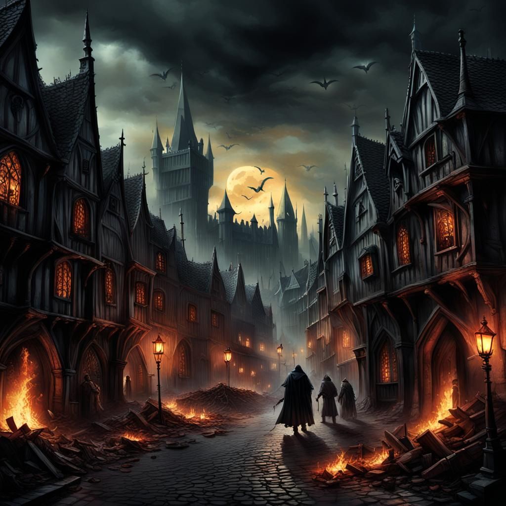Vampire Plague Descends on Medieval City