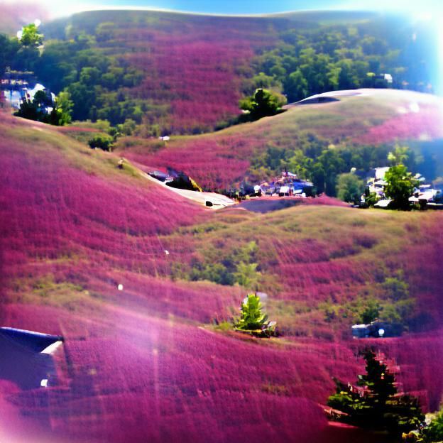Huckleberry Hillside in Summer Sunlight