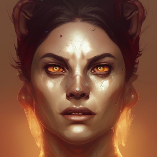 Hyperdetailed Werewolf Portrait in Artgerm Style