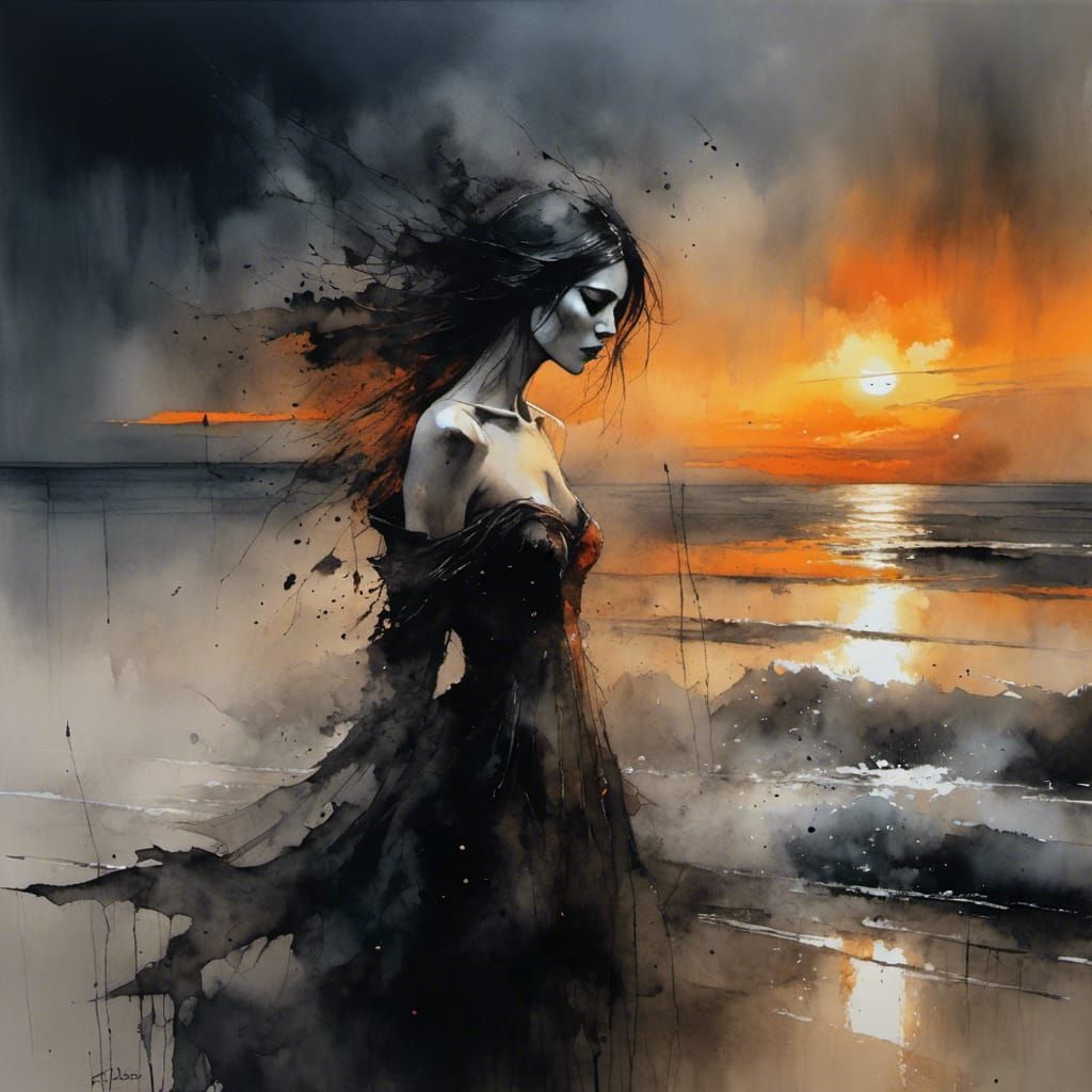 Vampire's Sunrise Transformation into Dust Cloud