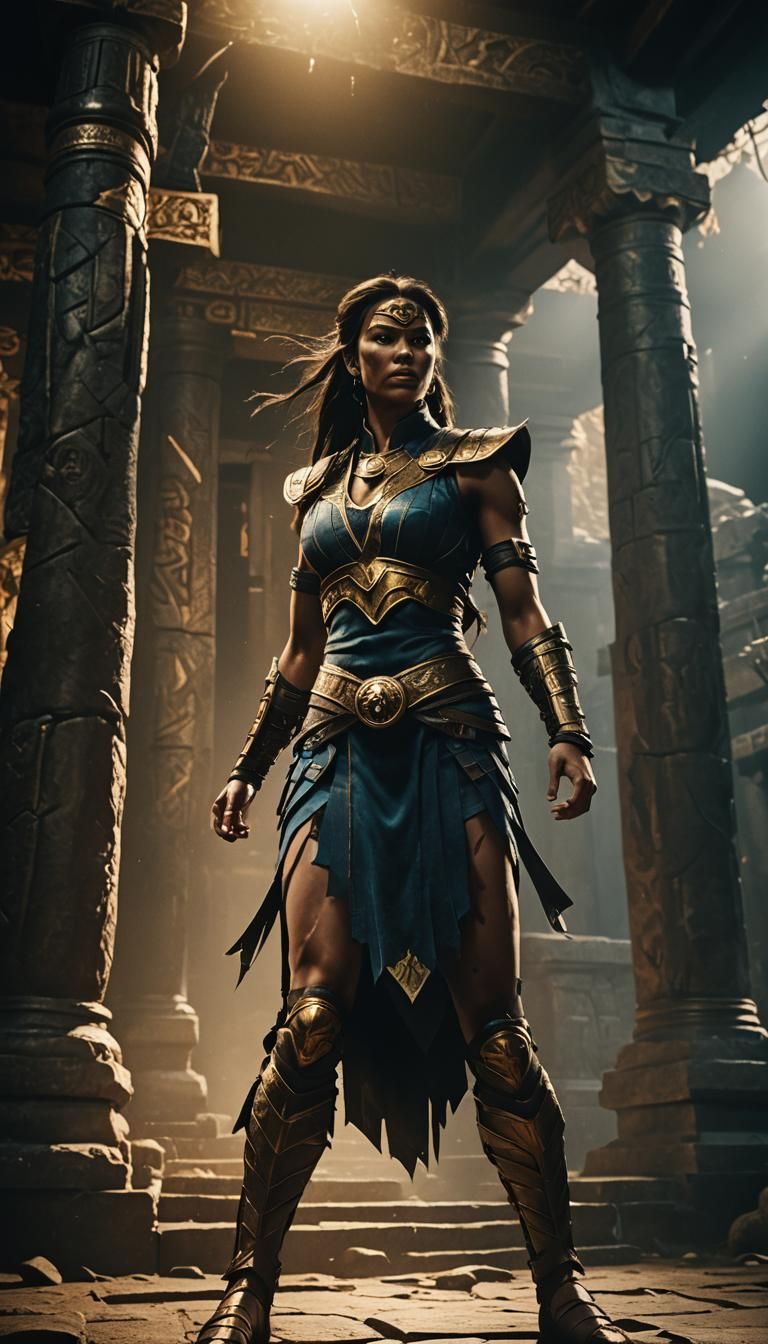 Sheeva Victorious in Dark Fantasy Temple