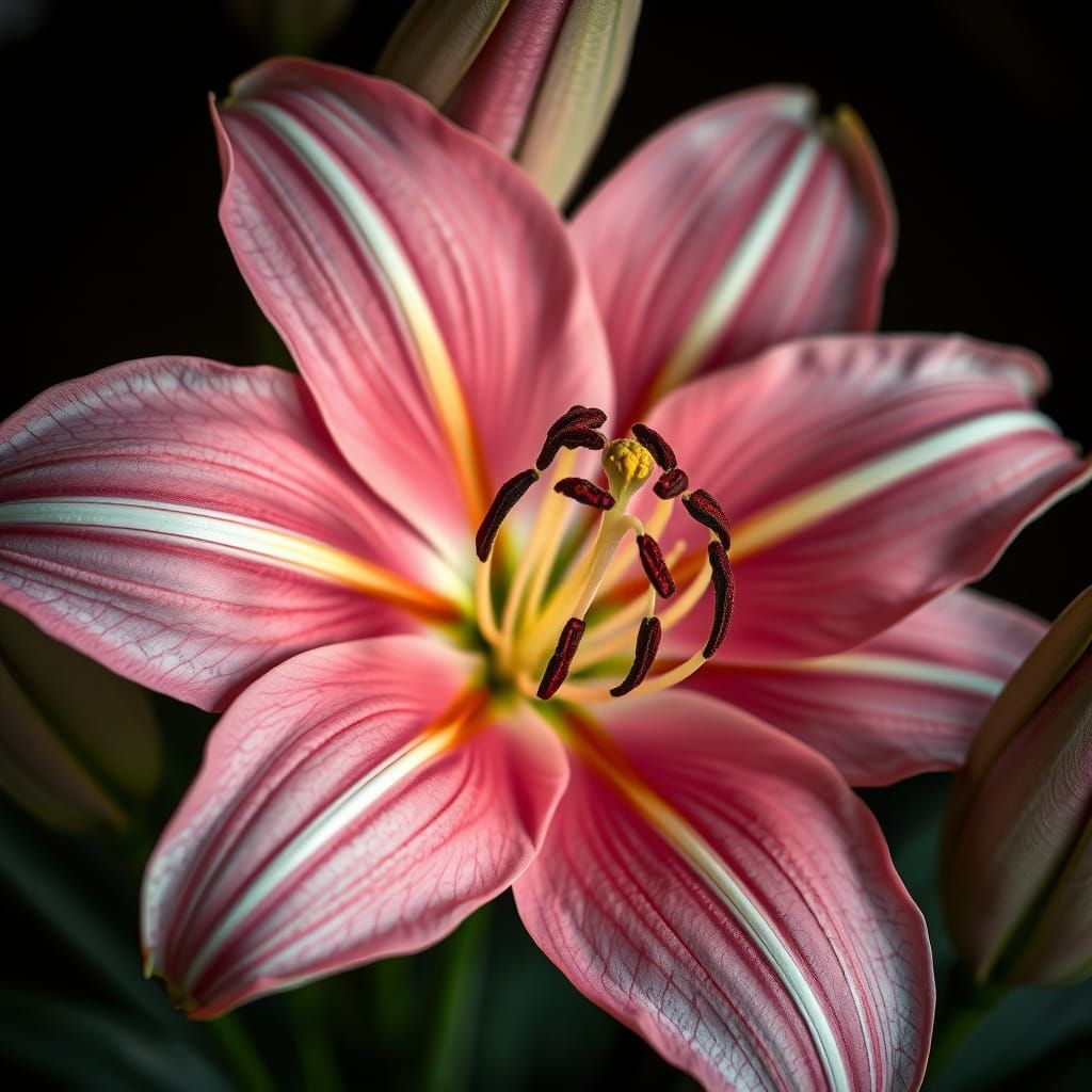 Hyperrealistic Lily in Cinematic HDR