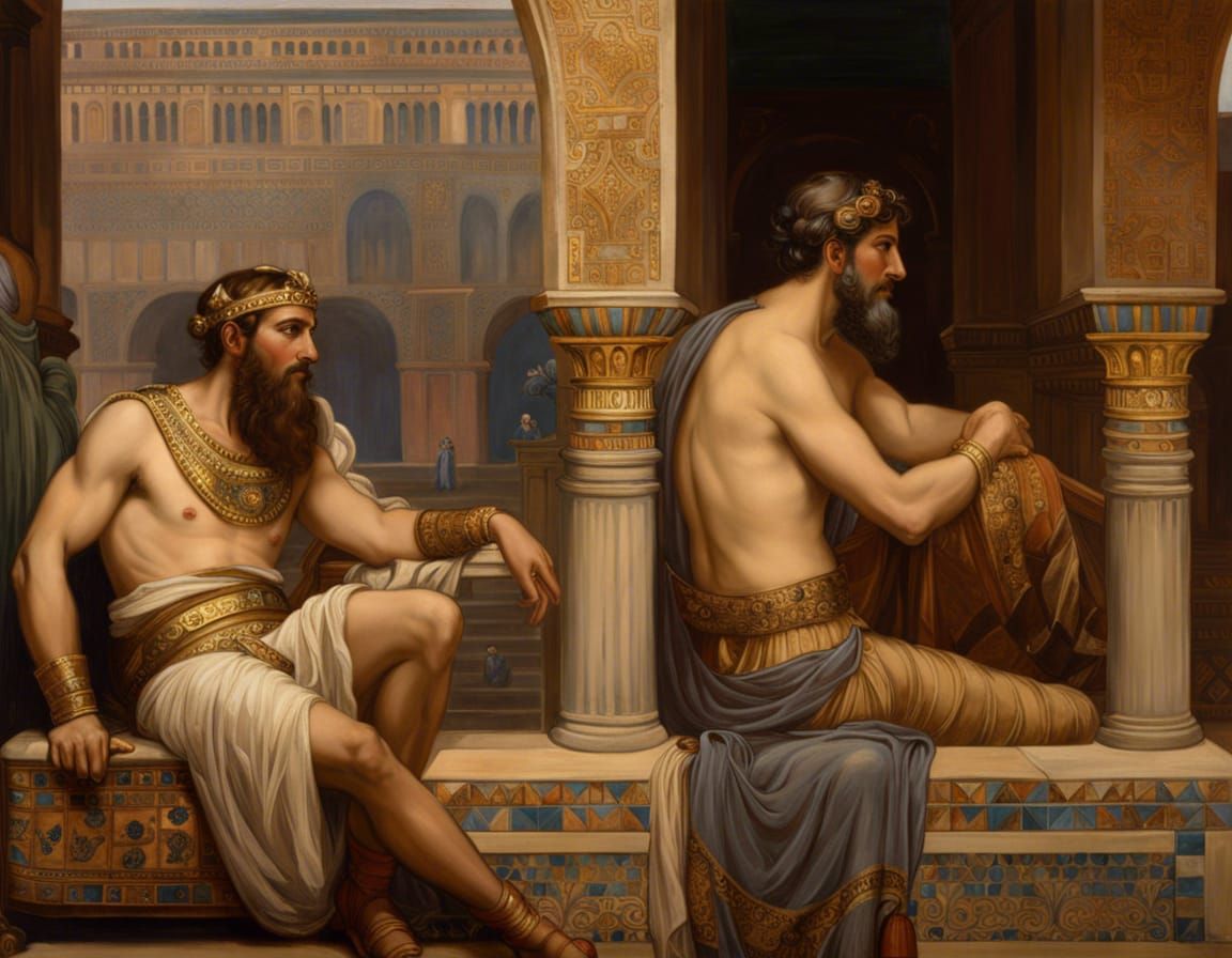 Seleucid King Watches Dancer in Mesopotamian City