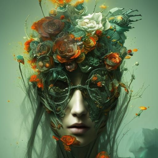 Dark Fantasy Warrior in Intricate Armor